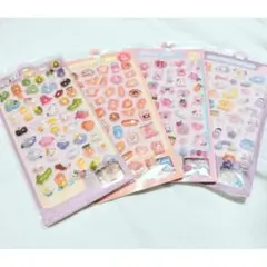 【即発送】ぷくぷくシール ４枚セット② ゆめかわ ぷっくりシール シール帳　交換