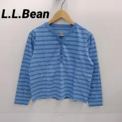 W554 L.L.Bean コットン ボーダーカットソー ブルー