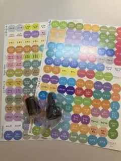 ドテラ　カナカナ表記シール＆ロールオンキャップ＆ドロッパーキャップ