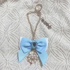 カードキャプターさくら しまむら リボン バッグチャーム 水色 星 チャーム