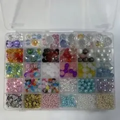 ビーズまとめ売り、ケース付き