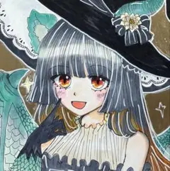 オリジナル 手描きイラスト 龍