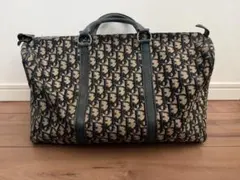 【希少】Dior ヴィンテージ トロッター 柄 大容量 ボストンバッグ