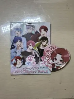 いれいす　りうら　ハート型缶バッジ