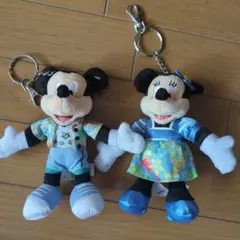 アウラニディズニーミッキー ミニー ぬいぐるみストラップ