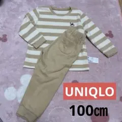 UNIQLO 100cm ディズニーくまのプー　長袖パジャマセット