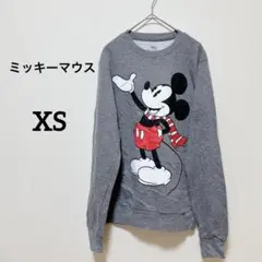 ミッキーマウス プリント スウェット 【XS】 グレー