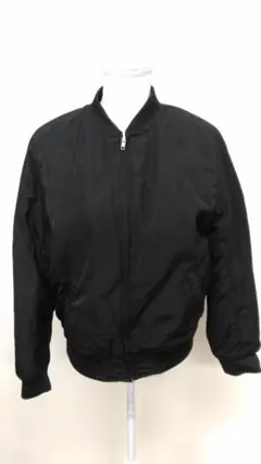 【#561】GLACIER レディース ブラック MA-1 ジャケット サイズL