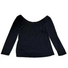 ユニクロ ヒートテック Uネック 8分袖 インナー レディース ブラック