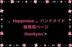 ⋆。Happiness⋆。ハンドメイド様専用ページ☆