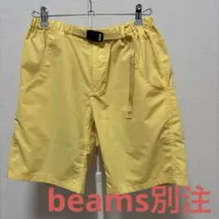 グラミチ beams別注　オールコンディション ショートパンツ yellowのサムネイル