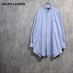 ラルフローレンボタンダウンシャツ90sヤーモス ピンポイントオックスフォードXL