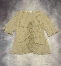 INGEBORG インゲボルグ レース カットソー ベージュのサムネイル