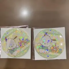 산리오 퓨로랜드 카니발 게임 캔 배지 포차코 2개 세트