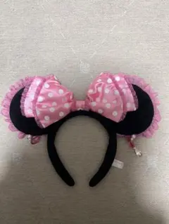 ディズニー　ミニー　カチューシャ　イヤリング　ピンク