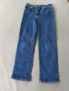 無印良品　ストレートデニムジーンズ 23/58.5cm