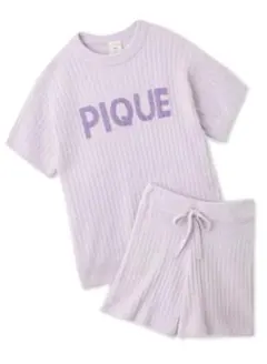 正規品　新品未使用　ジェラートピケ　リブロゴジャガード上下セット