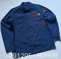291295＝HOMME archive y2k ワッペン　シャツ　平成　ブルーのサムネイル