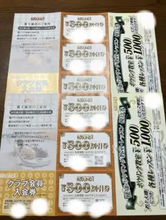 ラウンドワン 株主優待割引券 3000円他のサムネイル
