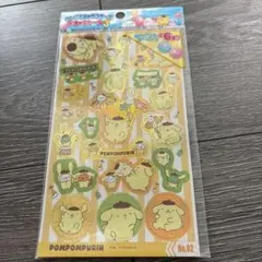 ポムポムプリン　シール　キラキラ　サンリオキャラクターズきらっとシール