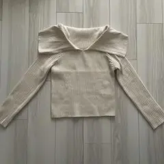 【新品】PEACH JOHN オリカエシリブニット アイボリー ワンサイズのサムネイル
