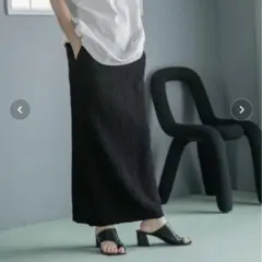 ローリーズファーム＊フクレジャガードタイトスカート黒