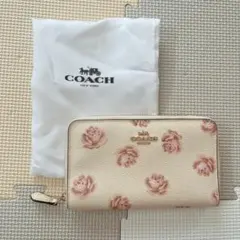 COACH 花柄 長財布 保存袋付き