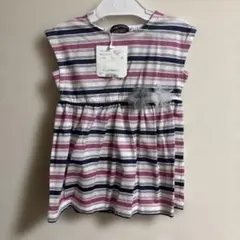 BEBE ストライプ ノースリーブワンピース 80cm