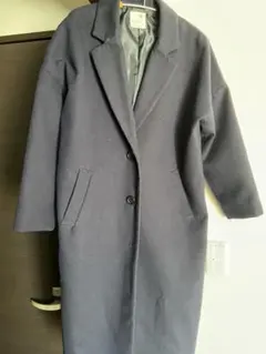 チェスターコート ネイビーロングコート