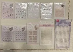 新品 ネイルシールセット ハート型・パール