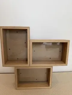 木製 連結フォトフレーム 3連のサムネイル
