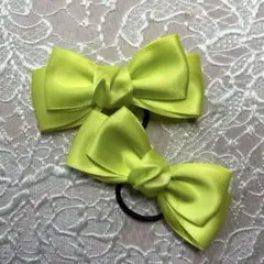 パイナップルイエローリボンヘアゴムセット