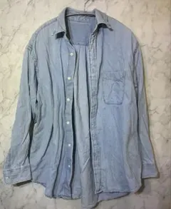 GU 薄手 オーバーサイズ デニムシャツ Sサイズ
