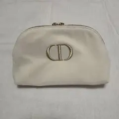 Dior ホワイト ベロア ポーチ