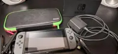 Nintendo Switch 本体 グレー ドック、スプラトゥーンケース付き