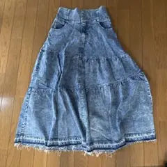デニム ロングスカート