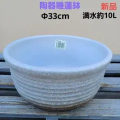 新品∅43　5点セット　陶器睡蓮鉢　メダカ鉢　難有　白　ホワイト　ルーバーMWH 新品 ∅43 陶器睡蓮鉢 大型 メダカ鉢 難有 白色 ホワイト ルーバー MWH