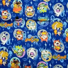 ★妖怪ウォッチ柄の生地（はぎれ）♬入園準備に！