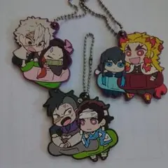 鬼滅の刃 ラバーチェーンホルダー　 3個セット