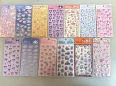 【全13種セット】サンリオ ぷくっとシール ダイソー