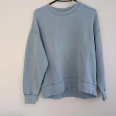 UNIQLO ライトブルー クルーネックスウェット L