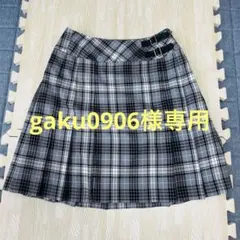 nouie 制服 スカート グレー ピンク チェック プリーツスカート M