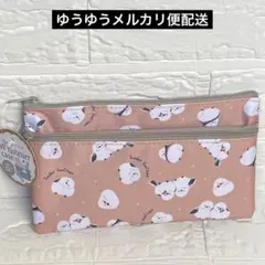 シマエナガ　ポーチ　ダブルファスナーケース ペンケース　コスメポーチのサムネイル