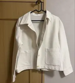 【美品】ジャージー　リラックス　ショートジャケット