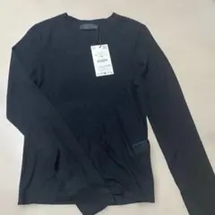 ZARA シアーロンT ブラック　L