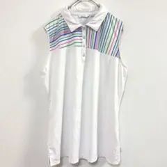 DESCENTE GOLF ノースリーブポロシャツ M - メルカリ