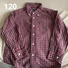 120 ラルフローレン　長袖チェックシャツ