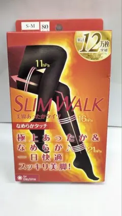 SLIM WALK 美脚タイツ S-M ブラック