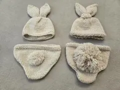 ニューボーンフォト　うさぎ2着セット