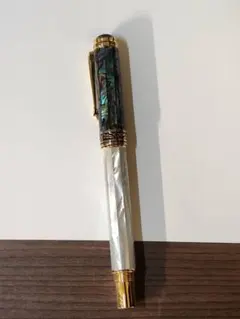 Xezo Maestro 万年筆 ミディアムペン先 天然パアワビ貝殻インレー